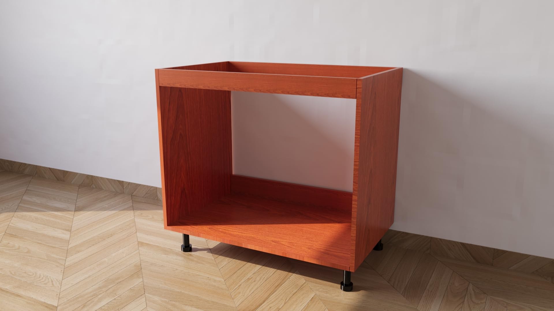 Alfredo Calandrelli Base da lavello d appoggio con Le Seguenti Misure l=80 cm p=55 cm h=72 cm Colore Ciliegio con spedizione in Kit Senza Ante
