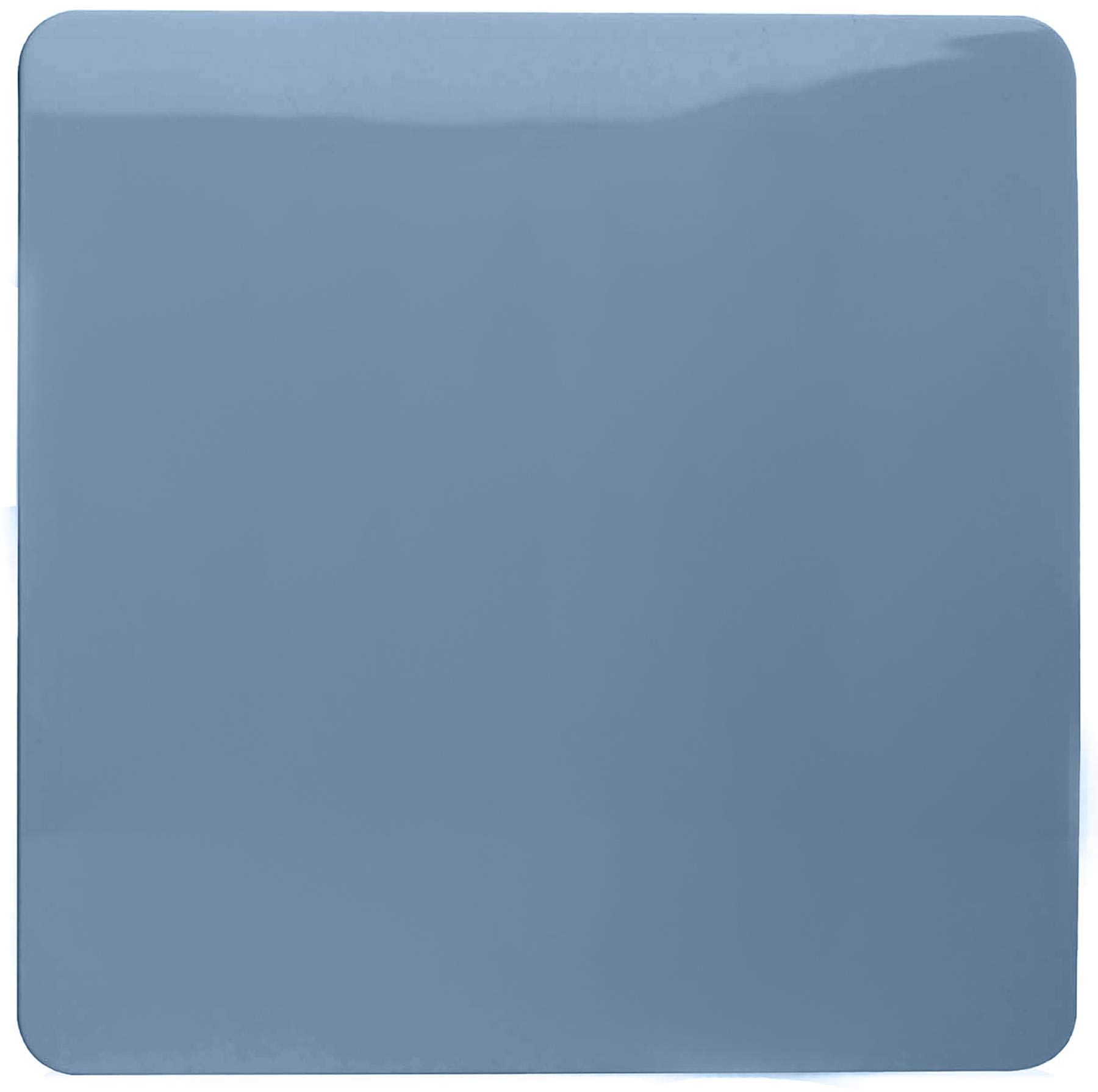 Trendi Switch Sky Blue Trendi Artistic Modern Glossy Tactile Single Blanking Plate Sky