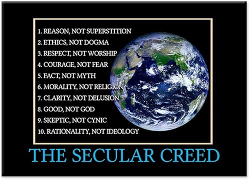 Imán para refrigerador secular Creed - 30 x 23in Imán para refrigerador secular Creed - 30 x 23in