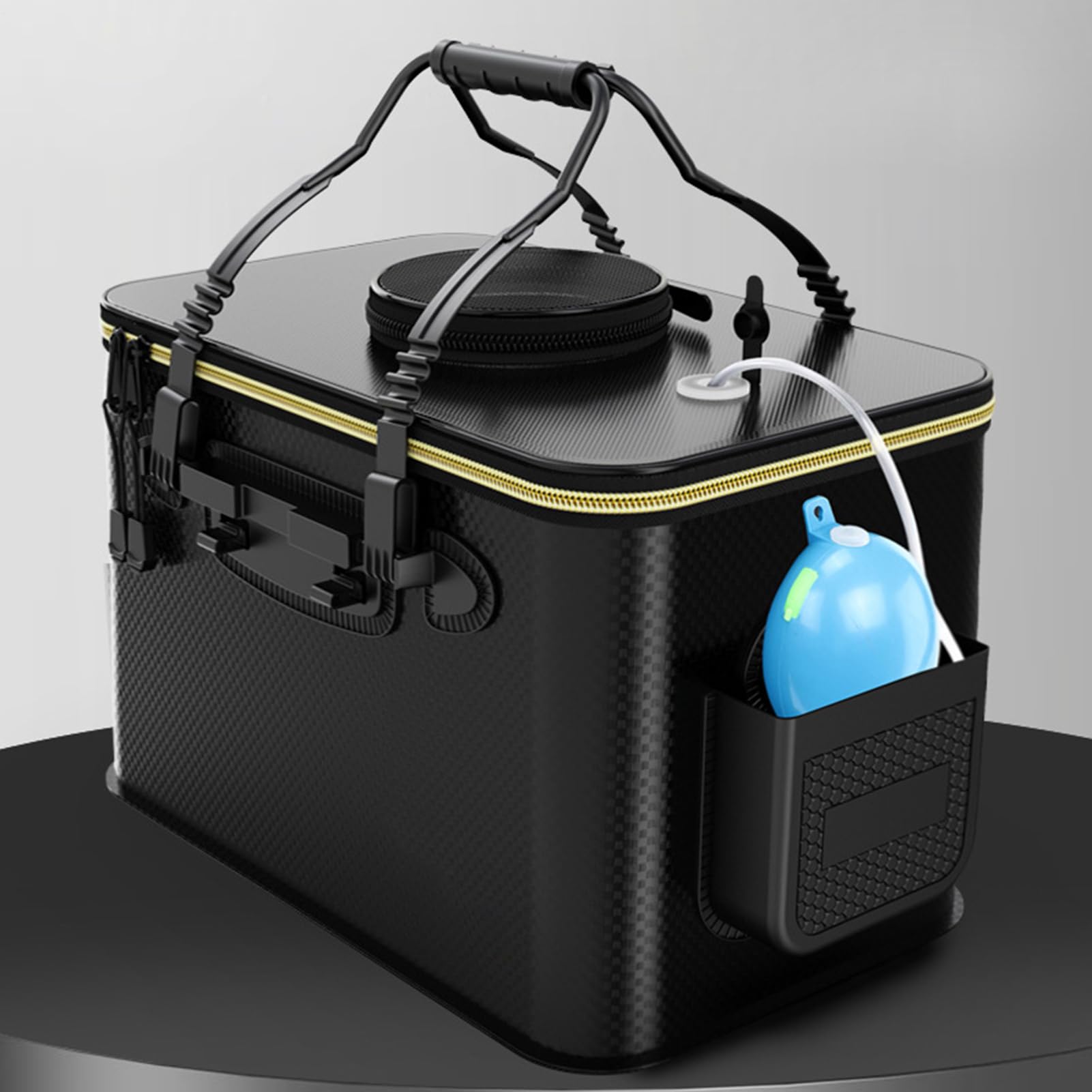 Seau à poissons vivants | Rangement portable pour appâts | Récipient étanche pour poissons vivants, coffre de pêche pour le camping, la randonnée, les activités de plein air