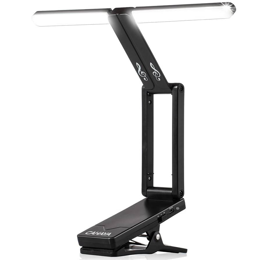 Dilwe Music Stand Light Clip, 9 LED Clip-on Light Music Stand Light Portable Flexible Bedroom