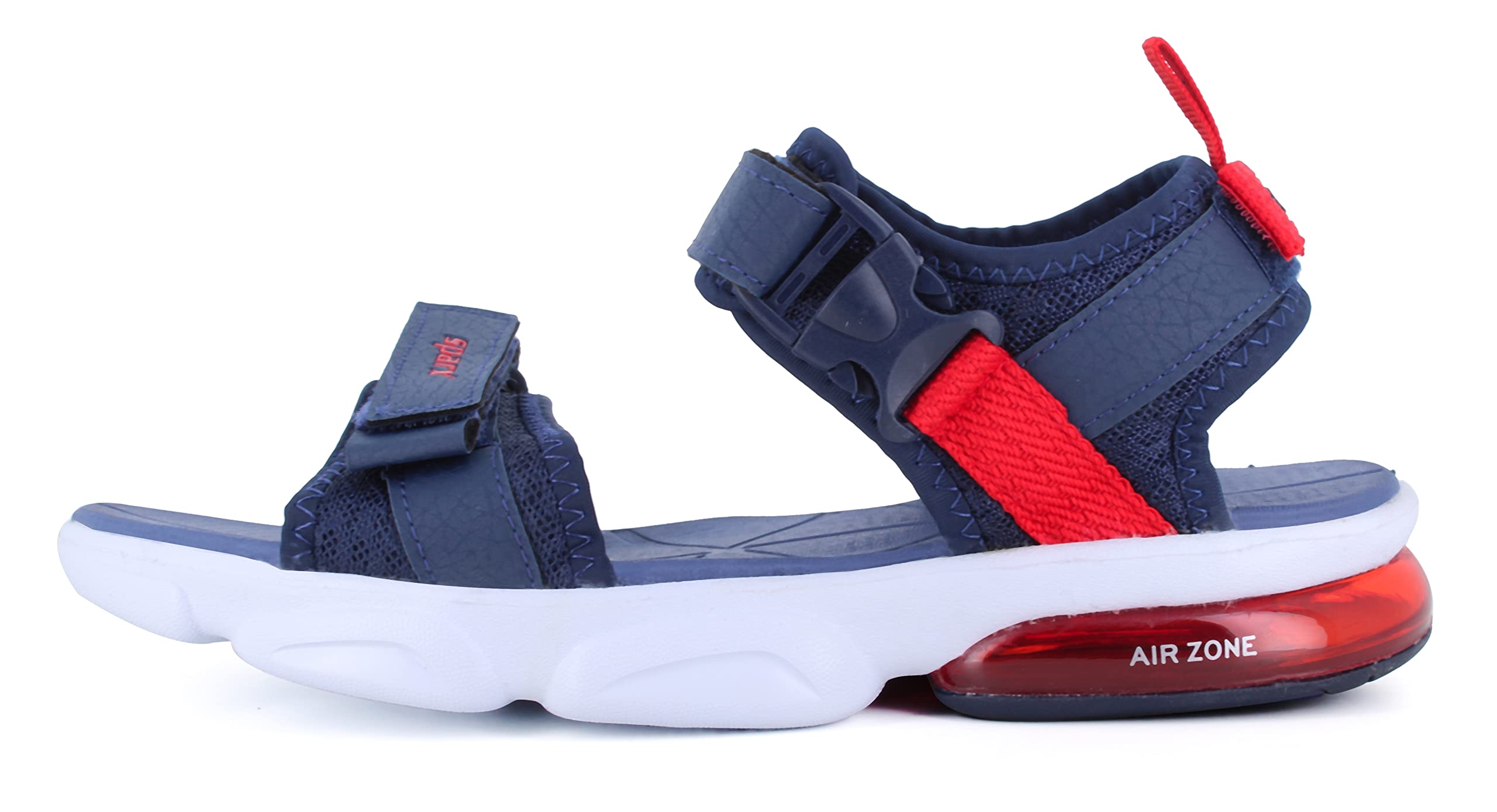 Floater Sandals Sparx Air Zone Sparx Navy Orange Sports Mens