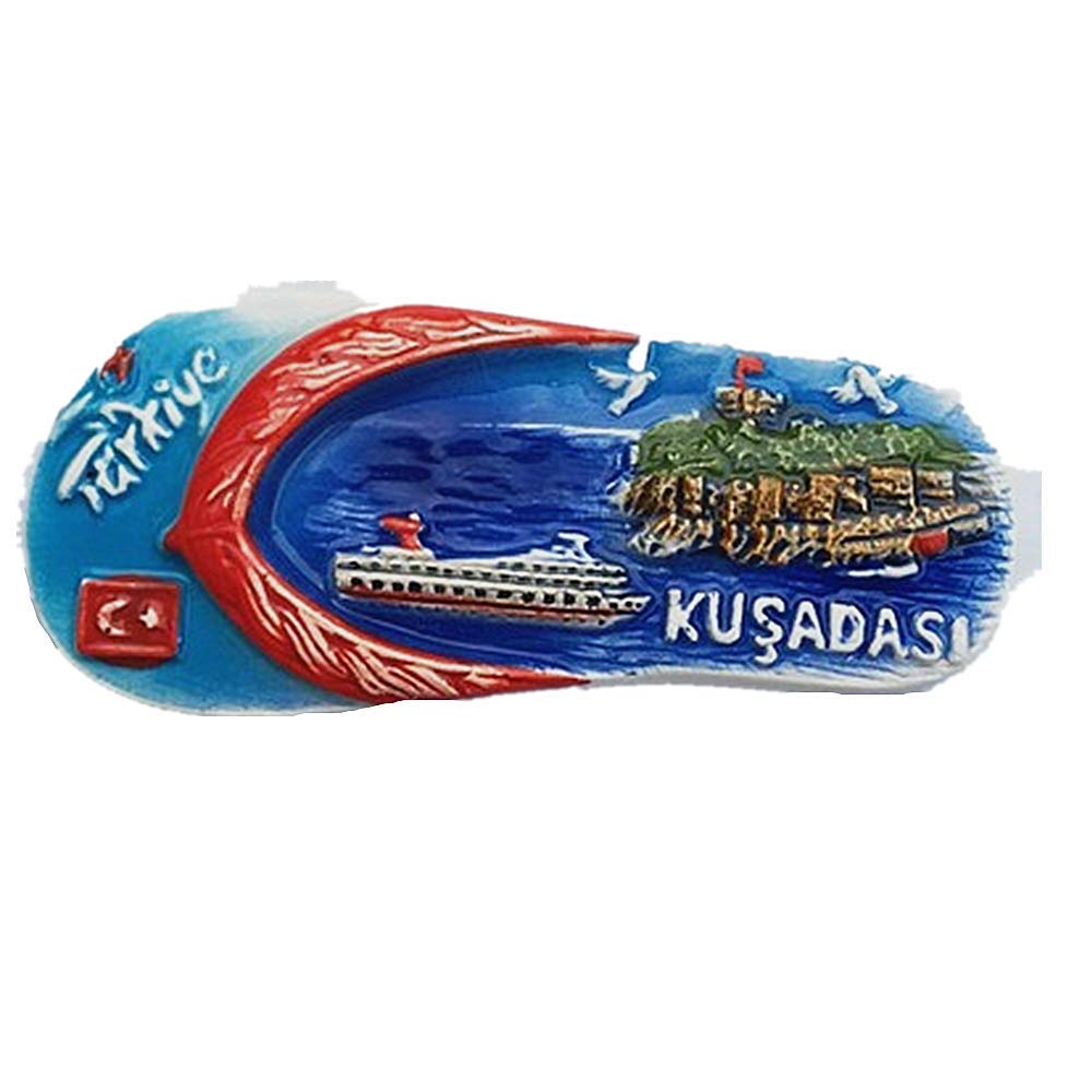 Muyu Magnet Kusadasi Turkey 3D Fridge Magnet Home & Kitchen Decoration Magnetic Sticker,Kusadasi Turkey Refrigerator Magnet Travel Souvenir Gift