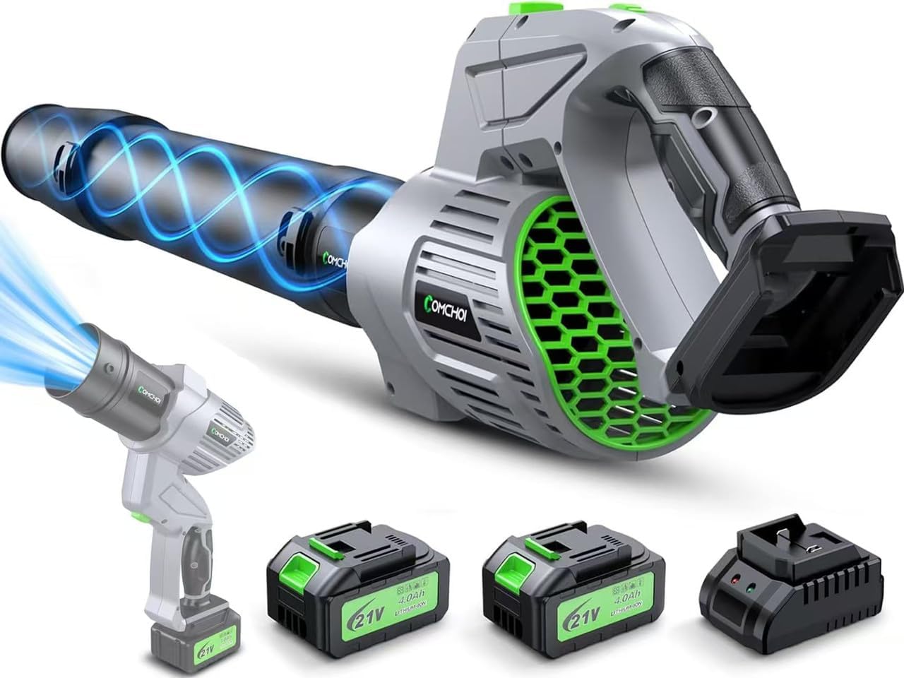 Comchoi Electric Leaf Blower Cordless
