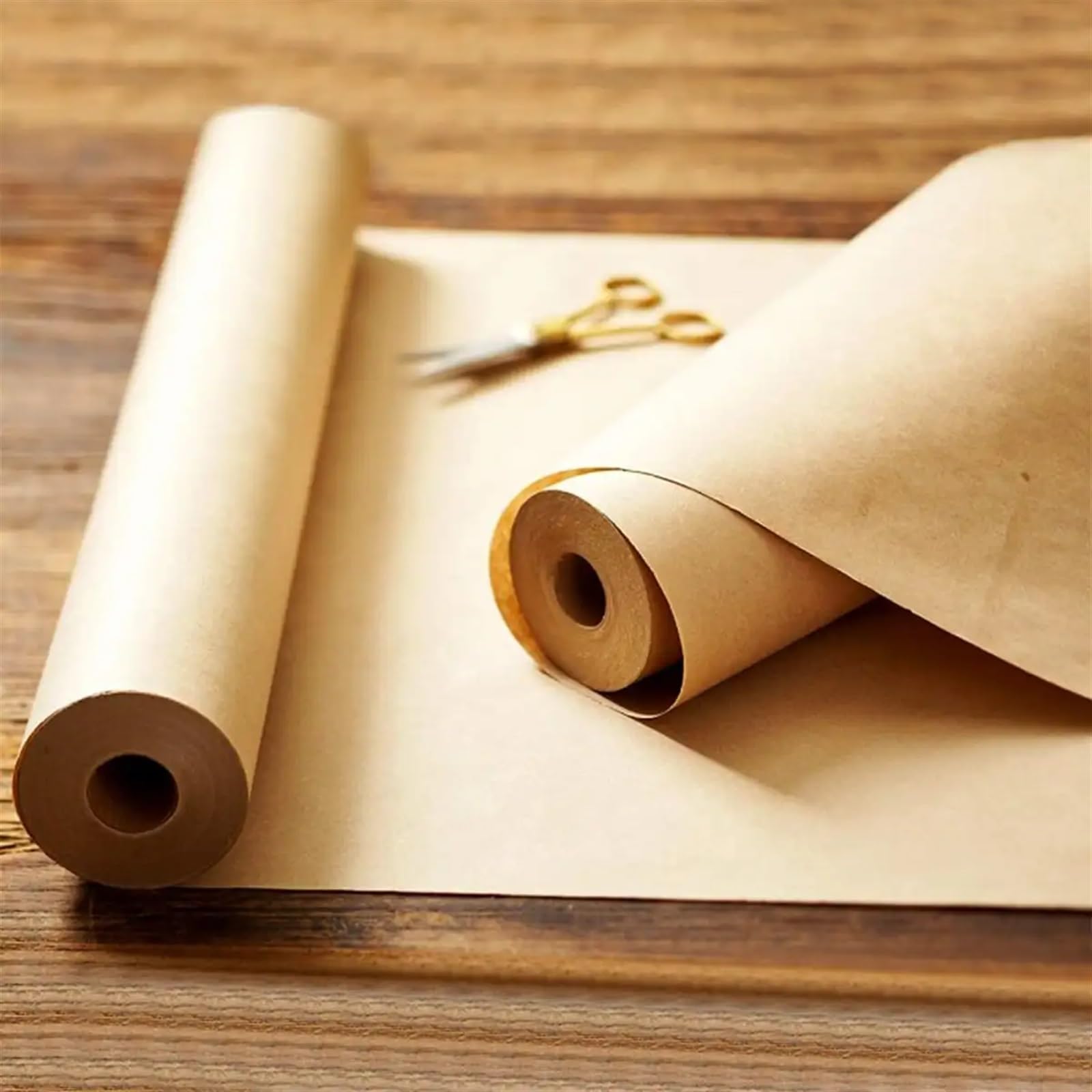 1 Rouleau de Papier Kraft Marron for Emballage Cadeau, 30 mètres Rouleau Papier Kraft