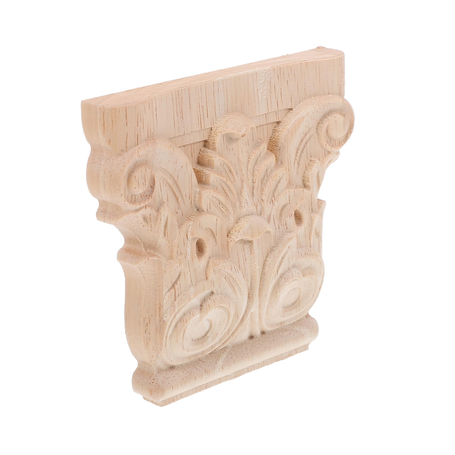 Amosfun Carved Wood Corbels Decorative Wooden Trim Furniture Appliques Furniture Decals Transfer Vintage Corbels Support Corbels for Corner Decor Transfers for Furniture Wood Carving Decal
