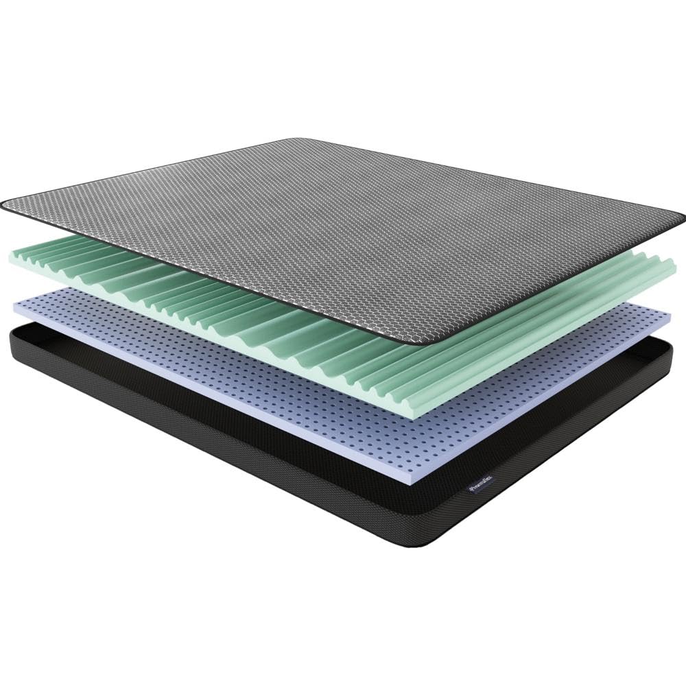 Topper Memory Foam 160x200 Per Materasso - 6 Cm, 7 Zone, Ortopedico Per Mal Di Schiena, Certificato OEKO-TEX