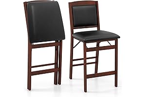 Giantex Folding Counter Height Chairs for Added Kitchen Comfort and Convenience
