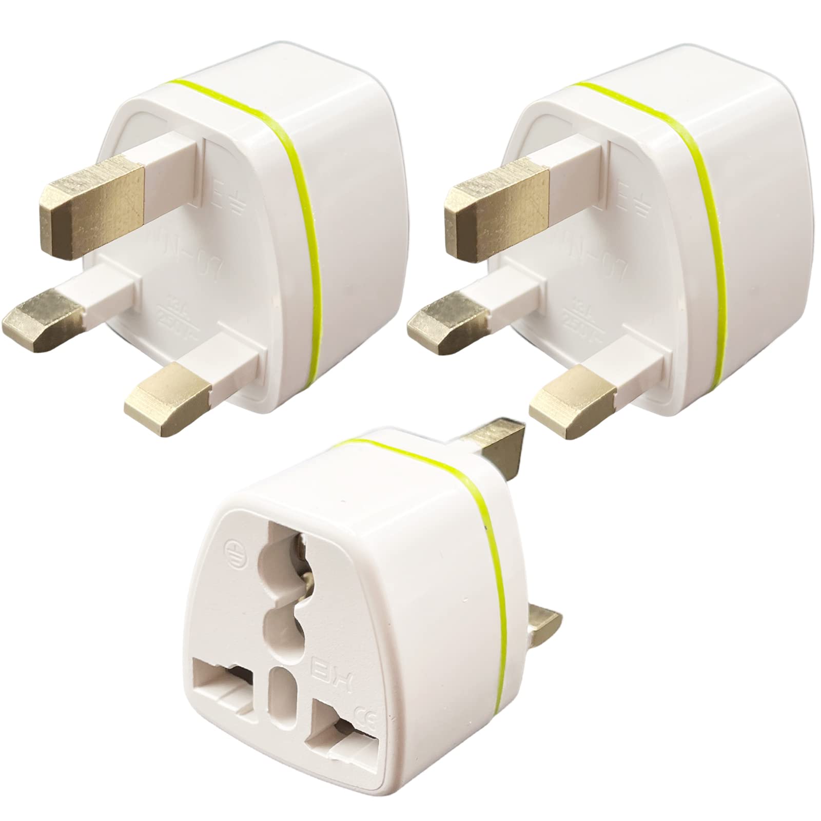 Adaptateur De Voyage Multiprise 2 Pièces - Prise UK Avec Fusible 13A, Pour Malaisie, Singapour, Vietnam, Royaume-Uni - 4