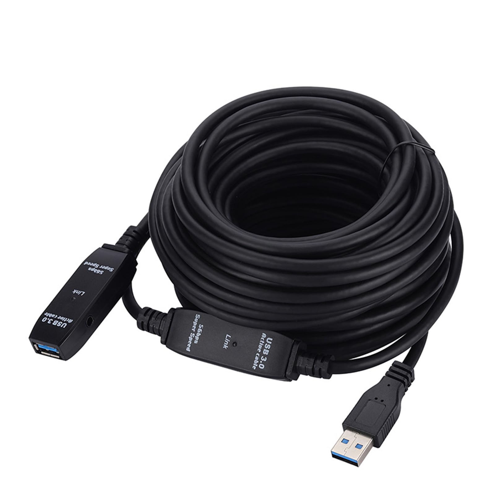Cable de extensión USB 3.0 de alta velocidad, repetidores de transferencia de datos, conectores USB macho a hembra, para impresora, escáner, PC, perife