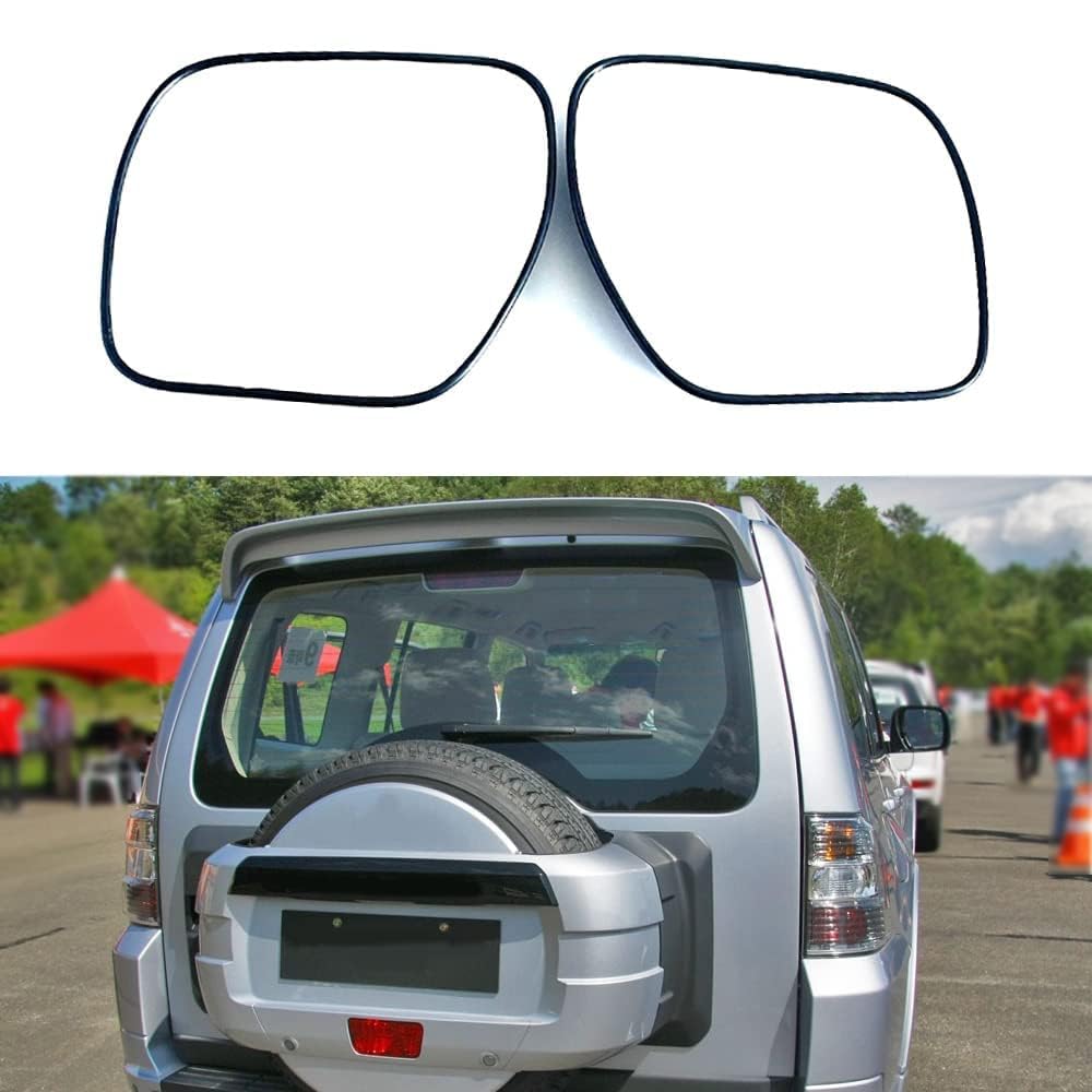 Außenspiegelglas Rückfahrglas Spiegel für Pajero Shogun 2007-2014, Oben Beheizbar Satz Rechts Links Passend Fahrer- und Beifahrerseite,Right 1pcs