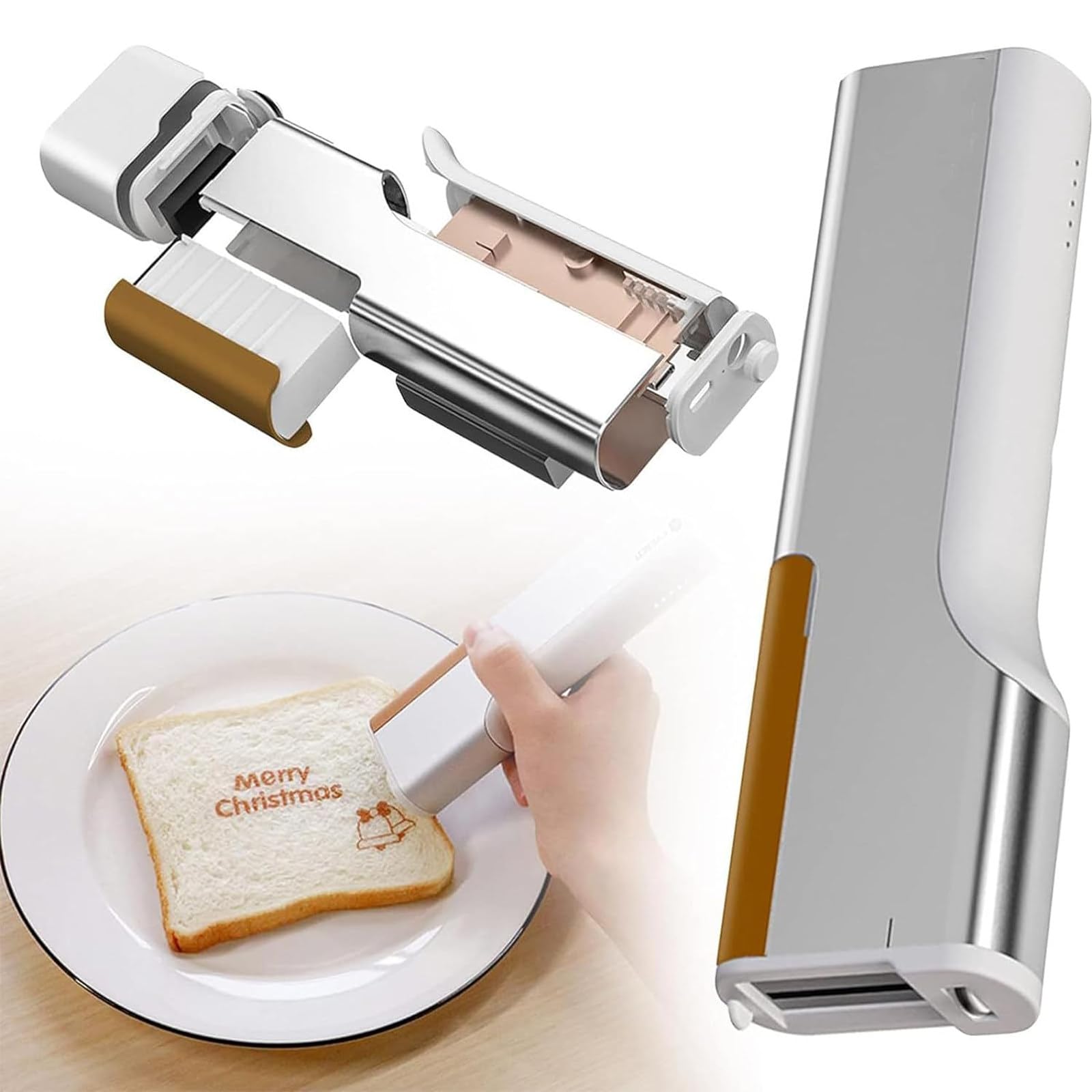 Stampante Alimentare Per Torte, Stampante Portatile Per Caffè Latte, Penna Portatile Per Alimenti, Stampante Portatile Stampante Per Caffè Stampante Macaron Stampante Di Design,BlackInkCartridges