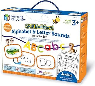 Learning Resources LSP1244-UK Skill Builders Alphabet & Letter Sounds Activity Set, Multi-Color