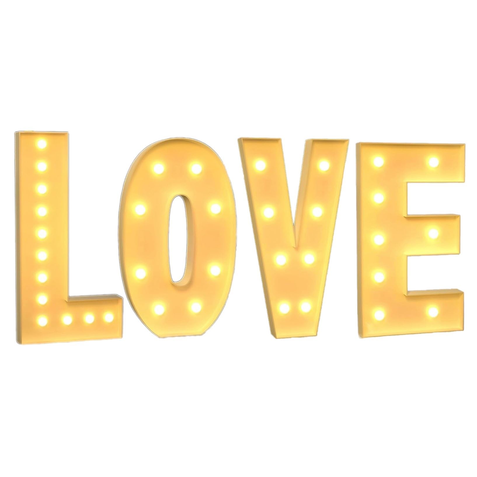 Lettera con luci a LED, grande cartello con scritta "Love/Baby Marquee Light", lettera decorativa con luci a LED per anniversari, matrimoni, baby shower