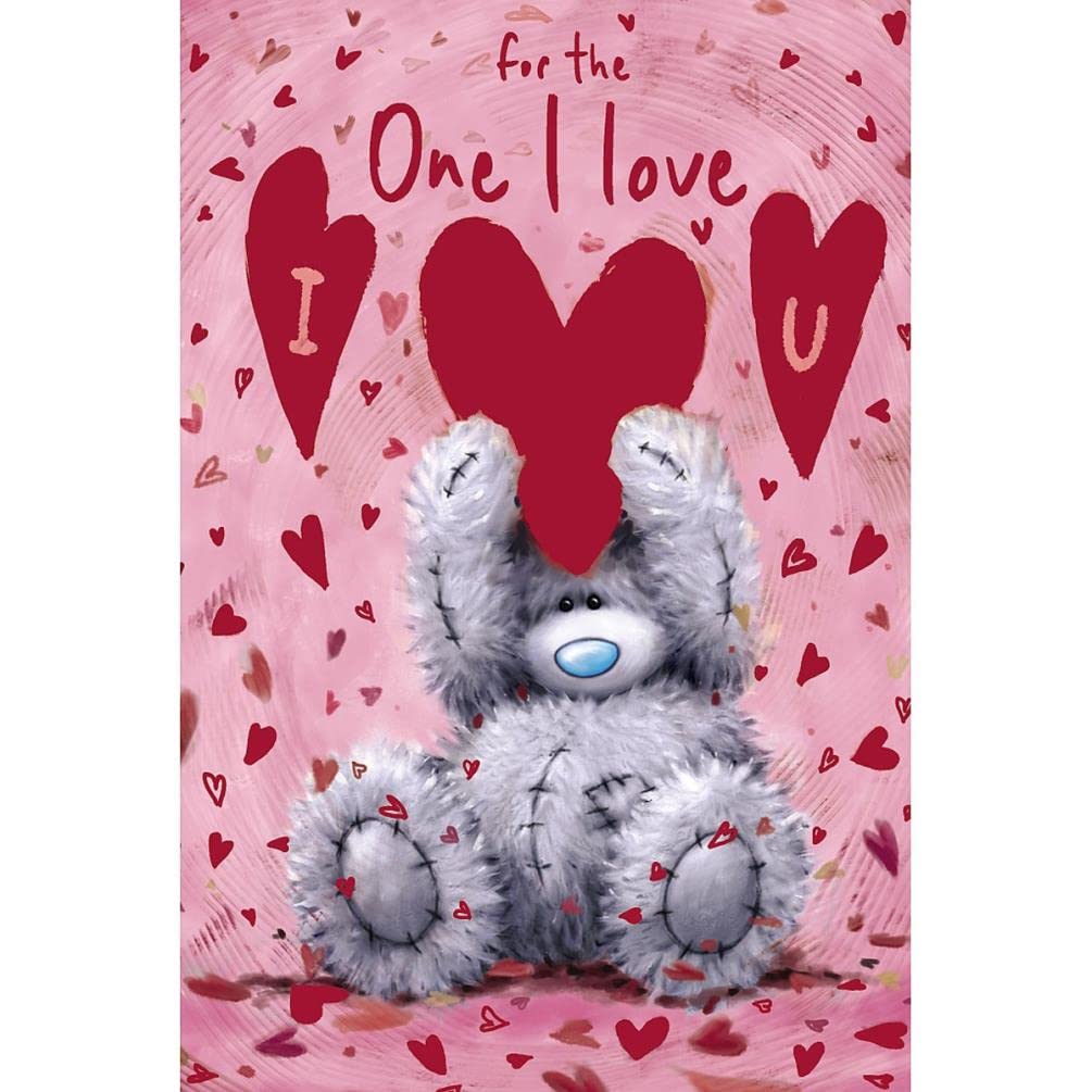 Me To You Tatty Teddy 'For The One I Love' Valentine's Day Card - Softly Drawn Design