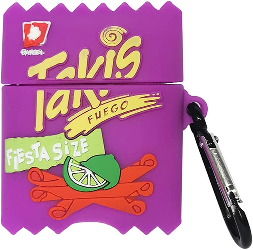 Compatible for Airpod Case 1/2 Takis Potato Chips, Cute Kawaii Cartoon 3D Silicone Fashion Protective Cover for Airpods Case Takis, Funny Boys Girls Kids Teens Women Cases for Airpods 1&2 (Takis)