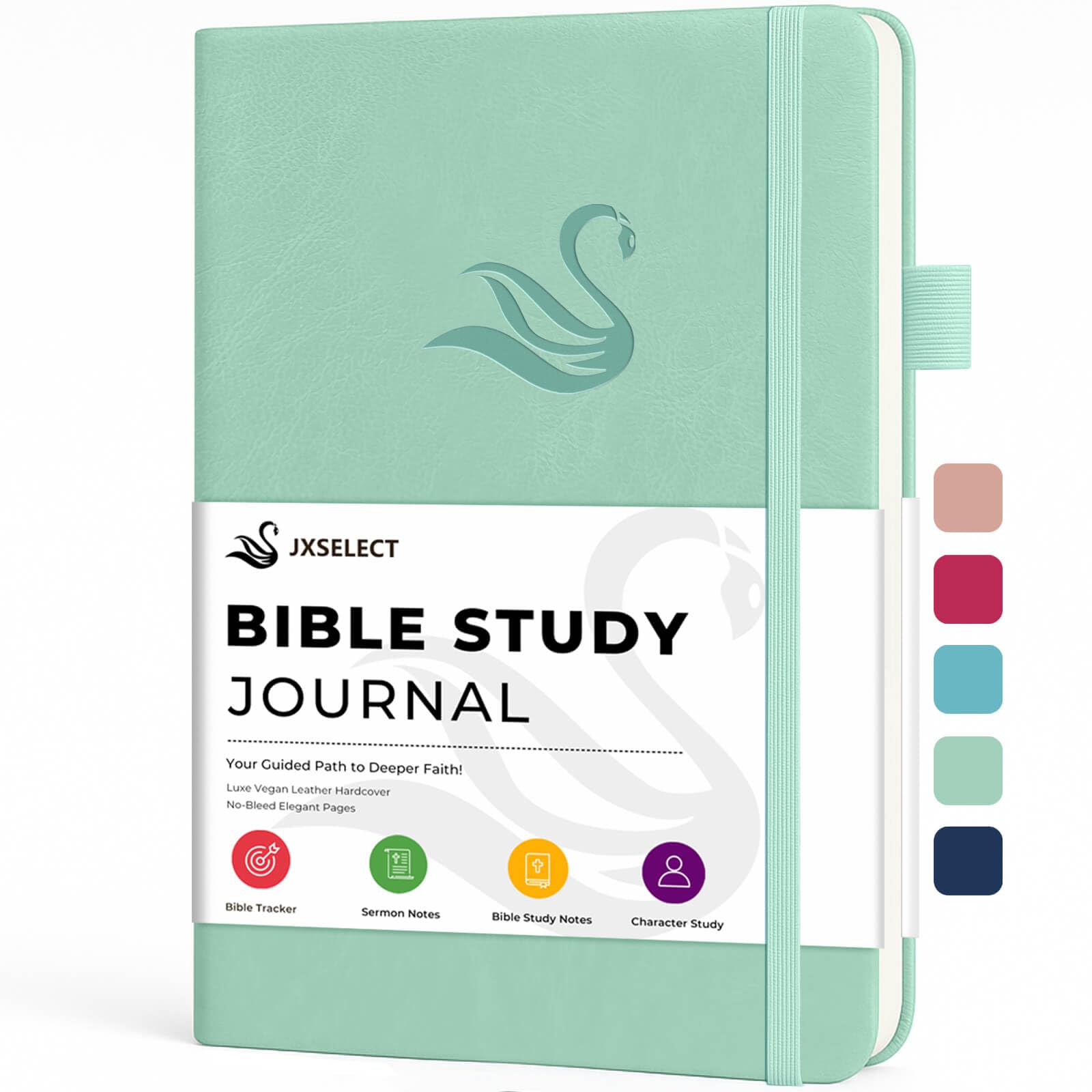 Bible Study Journal – Church Notes Notebook for Note Taking & Reflection – Daily Faith Journaling Kit, Faith Based Religious Gifts & Accessories