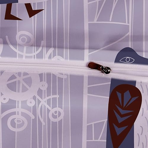 Miniatura 3 de Feelyou - Juego de funda de edredón con diseño de pingüino, para cama de matrimonio, tamaño Queen y King, con funda de edredón y fundas de almohada,