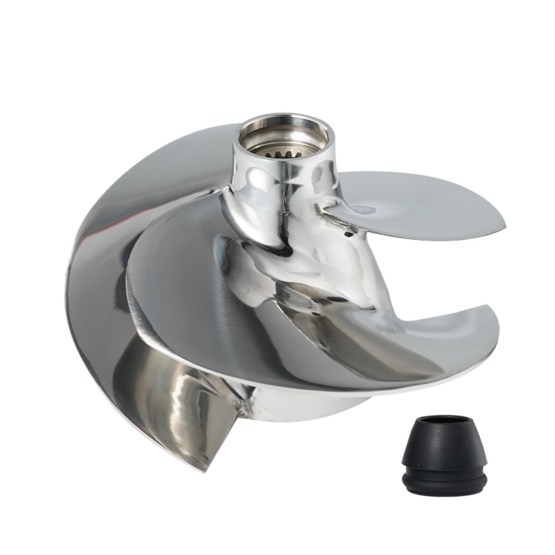 Tonvesda Jet Ski Impeller Fit Seadoo SK-CD-12/14 Spark ACE 900 Spark ACE 900 HO Spark TRIXX,3-Blade Polished 140MM Diameter