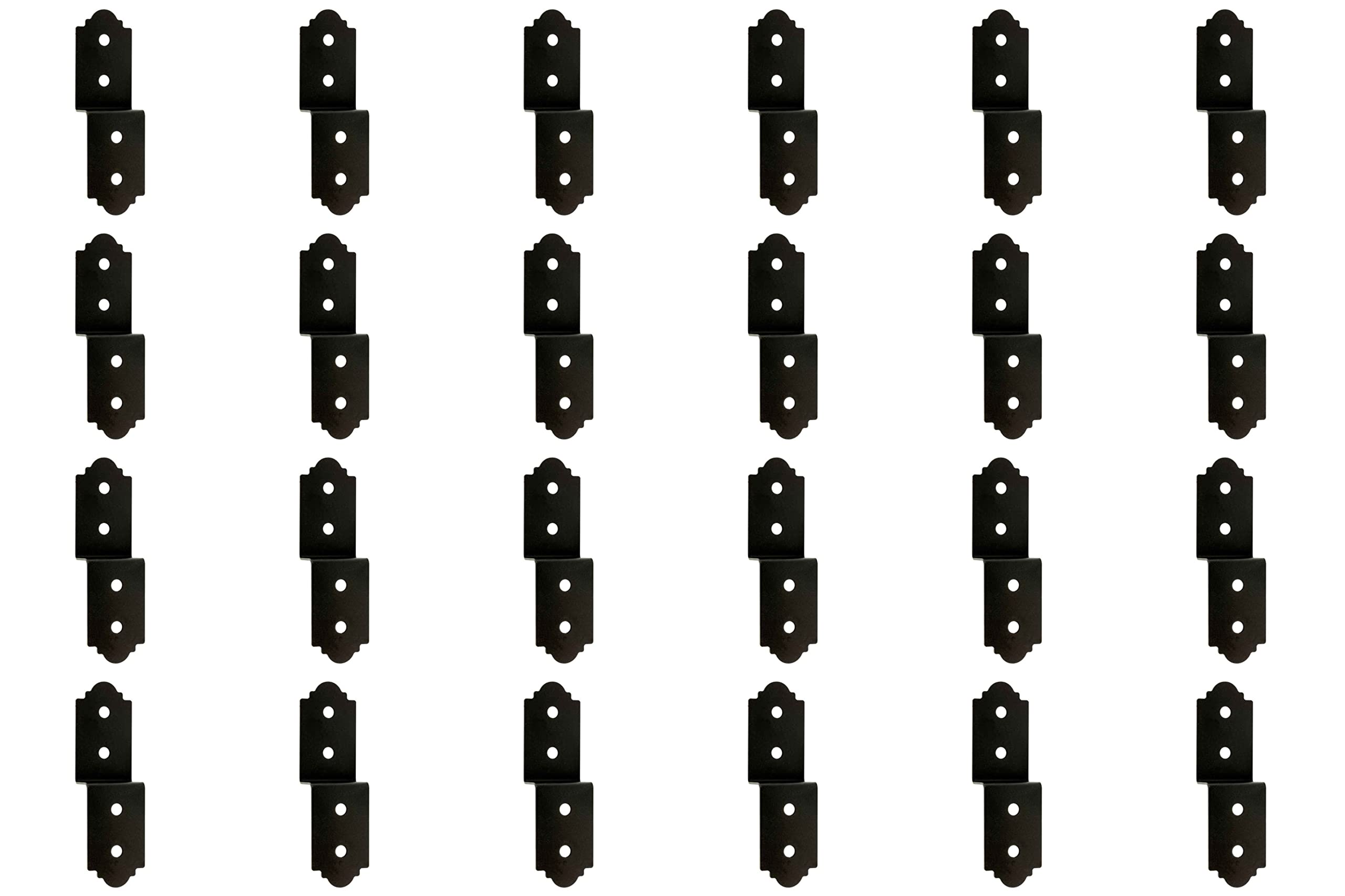 Simpson Strong Tie APDJT2-4 Outdoor Accents® Mission Collection® 3 in. ZMAX®, Black Powder-Coated Deck Joist Tie for 2X, 24-Pack