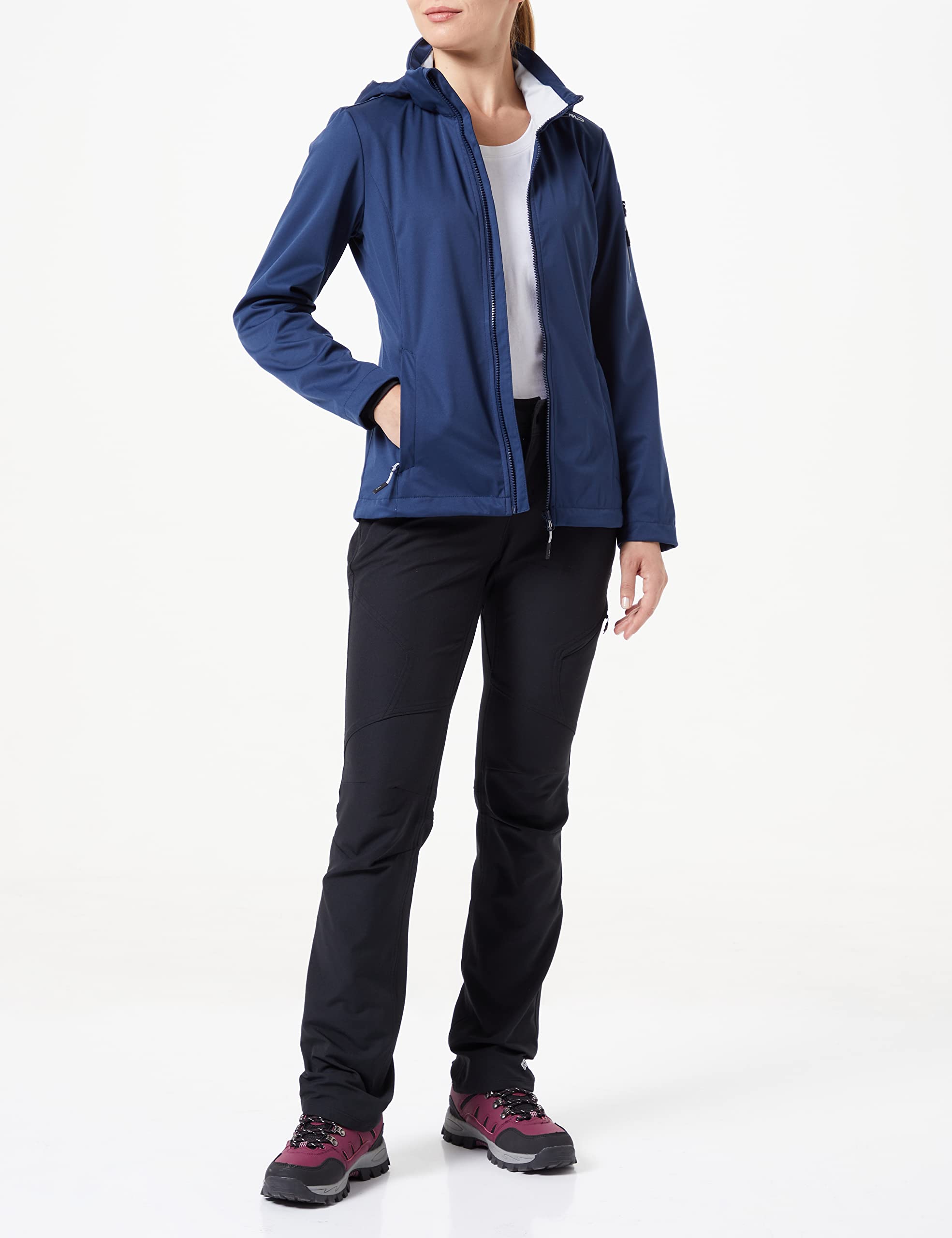 CMP Giacca Donna in Light Softshell con cappuccio staccabile 39A5016 - 2