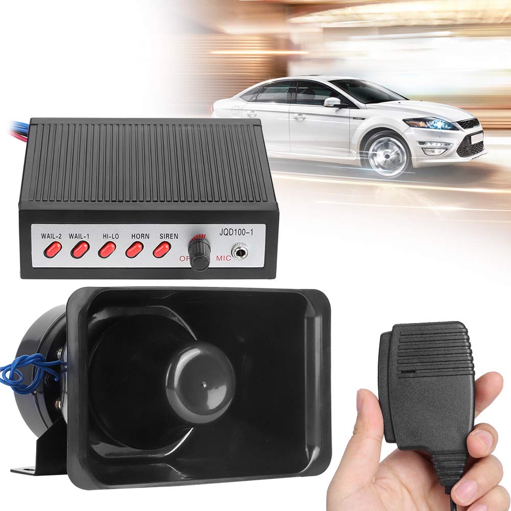 5 toni sirena forte elettronico 12V avvisatore acustico forte sirena altoparlante allarme auto allarme per parti di ricambio per accessori auto, clacson,Driver e altoparl