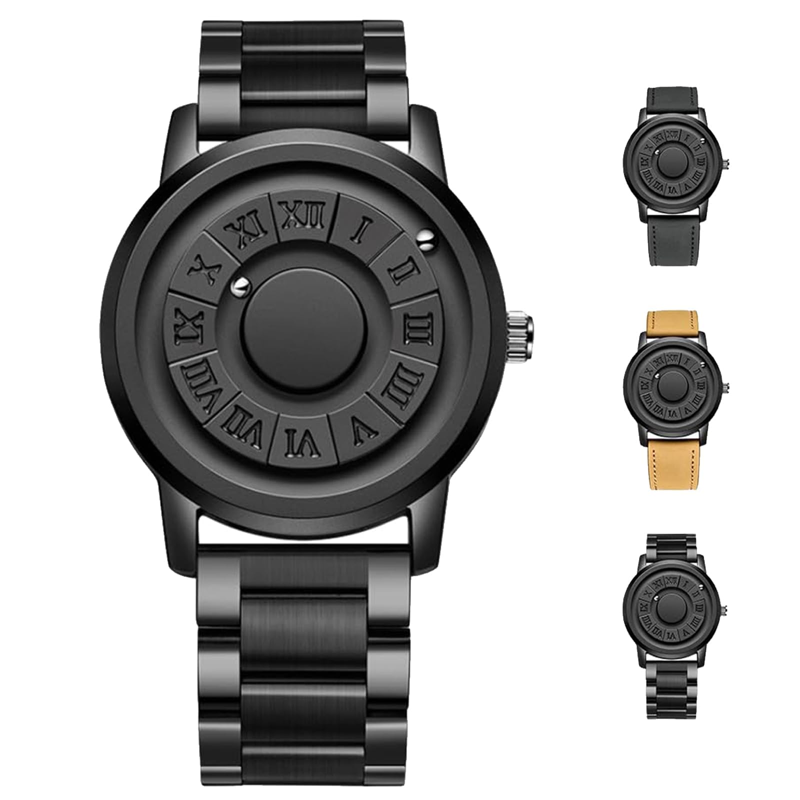 Cool Magnetic Levitation Watch for Men - Unique Pointer Design, Waterproof, Quartz Magneto, Business Casual Fashion Stainless