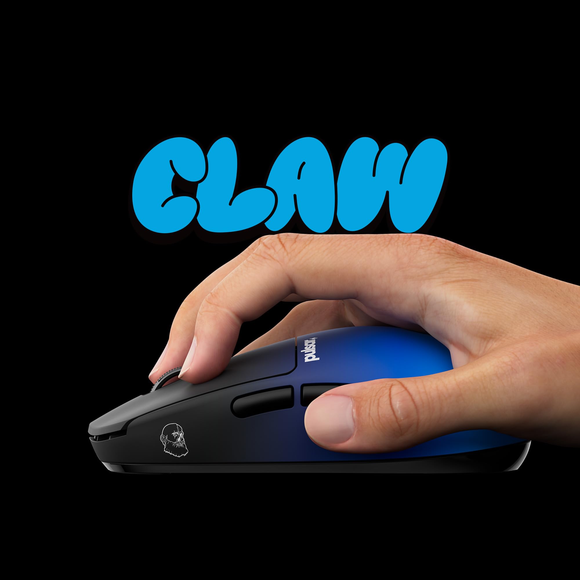 Pulsar Gaming Gears X2H CrazyLight Mouse Gaming wireless, Media, BadSeed | Ultraleggero 1.51 oz (43g), Simmetrico, Lati curvi, Back-Aggressive Hump, Relaxed Claw/Claw Grip, XS-1, 32K DPI, 8K