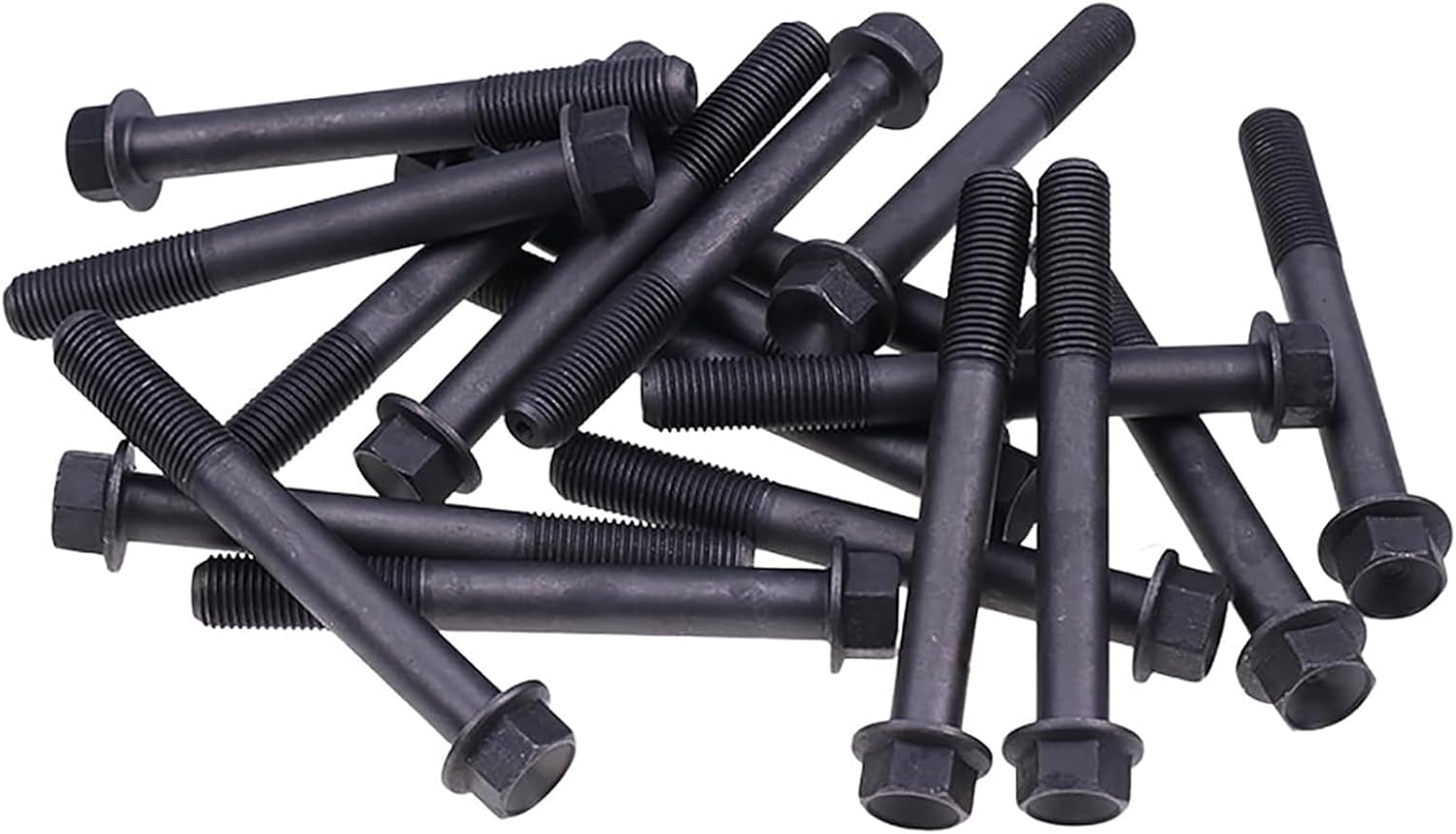 FridayParts 18Pcs Cylinder Head Bolt YM119174-01200 YM11917401200 119174-01200 Compatible for Yanmar 4TNE106 4TNV106 4TNV106T 4LHA 4LH-STE Komatsu 4D106 Engine Replacement