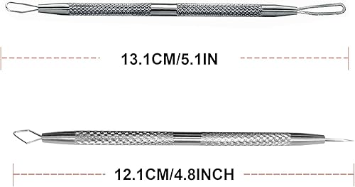 Miniatura 2 de Paquete de 2 herramientas de eliminación de espinillas 2 en 1, herramientas profesionales para eliminar puntos negros, herramienta de acné y comedia