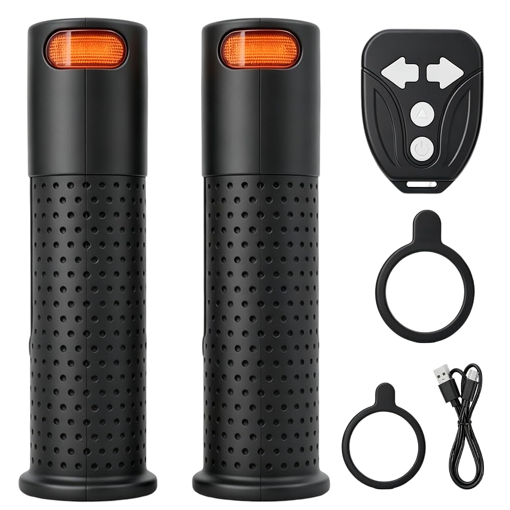 Mineup 2 PCS Indicatori di Direzione per Sooter Elettrici, 22 Mm Manopole per Manubrio Scooter Elettrico, E Scooter Freccia Manico per Xiaomi M365 PRO 1S PRO 2 Mi3 G30 ES4