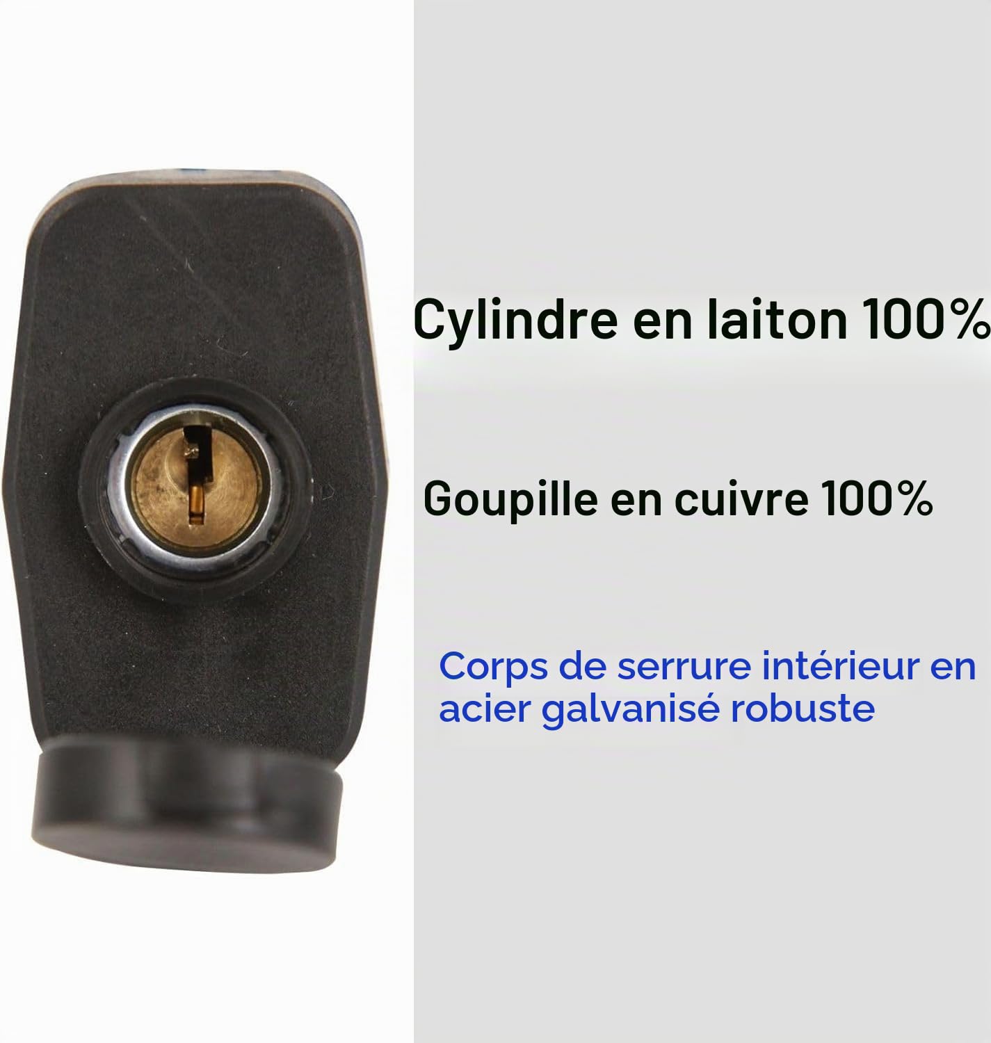 SEPOX® Cadenas d'extérieur 40MM résistant aux intempéries même clé, corps de serrure en acier robuste avec couverture bleue étanche, tige longue, 6 serrures avec 12 clés identiques