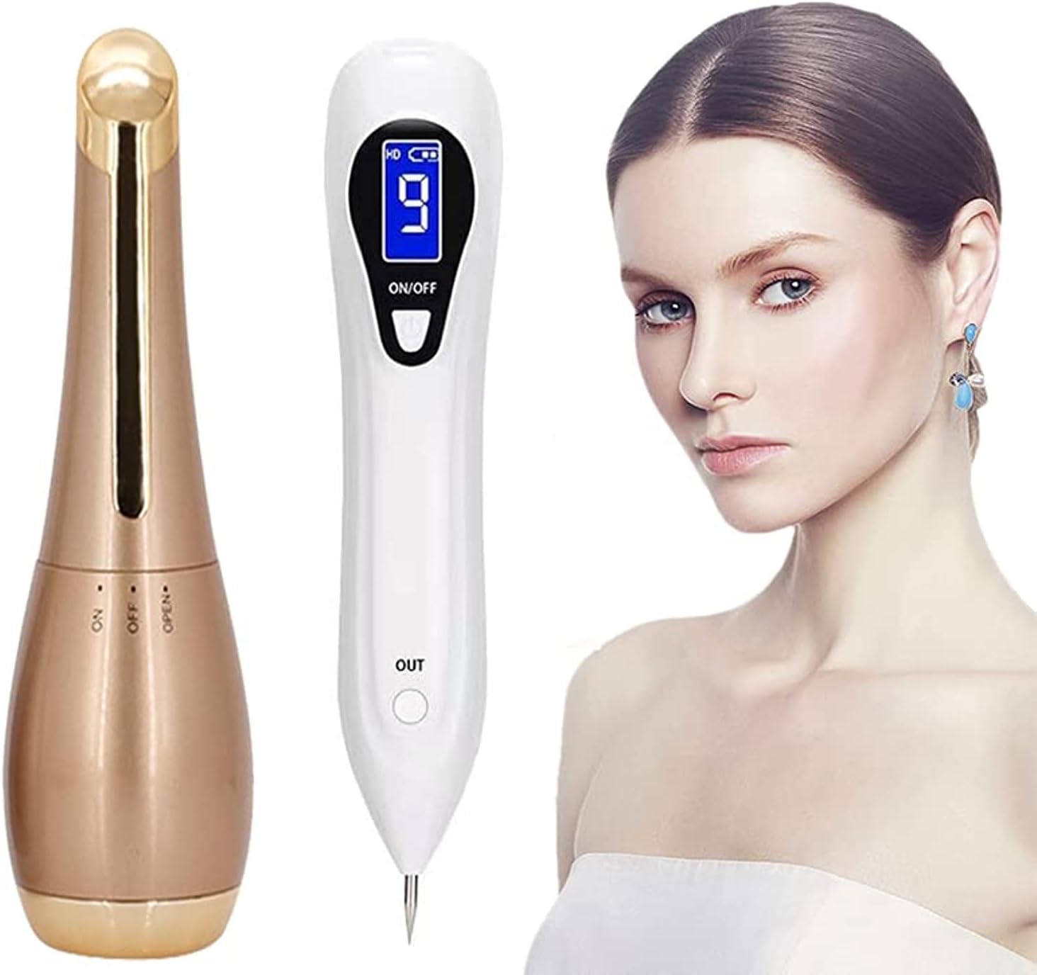 TTEDOYE Laser Plasma Pen Mole Removal Pen Wart Plasma Remover Tool Facial Massager Beauty Instrument