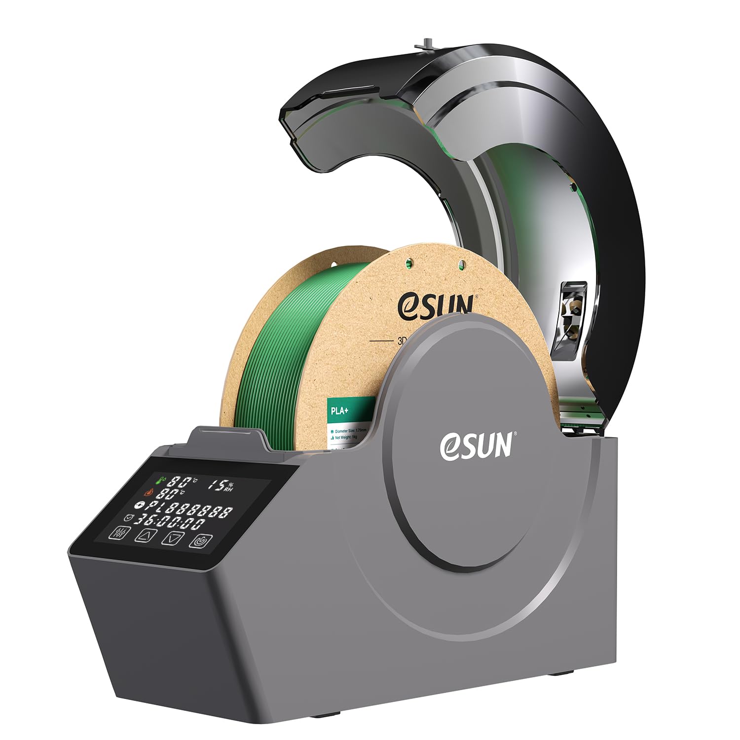 eSUN eBOX Pro フィラメントドライヤーボックス 温調機能付き 360°加熱対応 タッチスクリーン搭載 フィラメント保管ケース 対応径1.75/2.85/3.00mm対応（フィラメント別売り）
