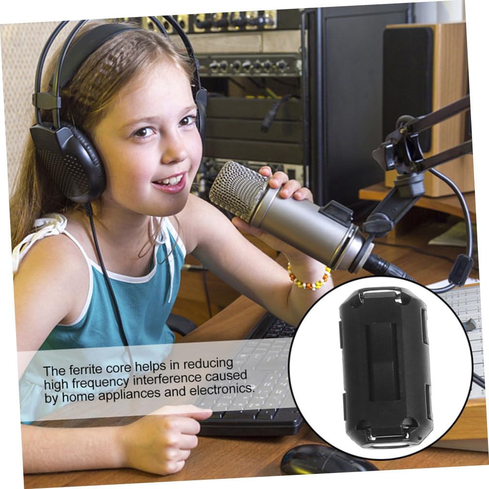 Amosfun 36 Pezzi Filtri Antirumore Nucleo di Ferrite, Clip a Scatto per Cavi Usb, Telefonici e Satellitari, Accessori Elettronici per Auto Riduzione Interferenze Elettromagnetiche
