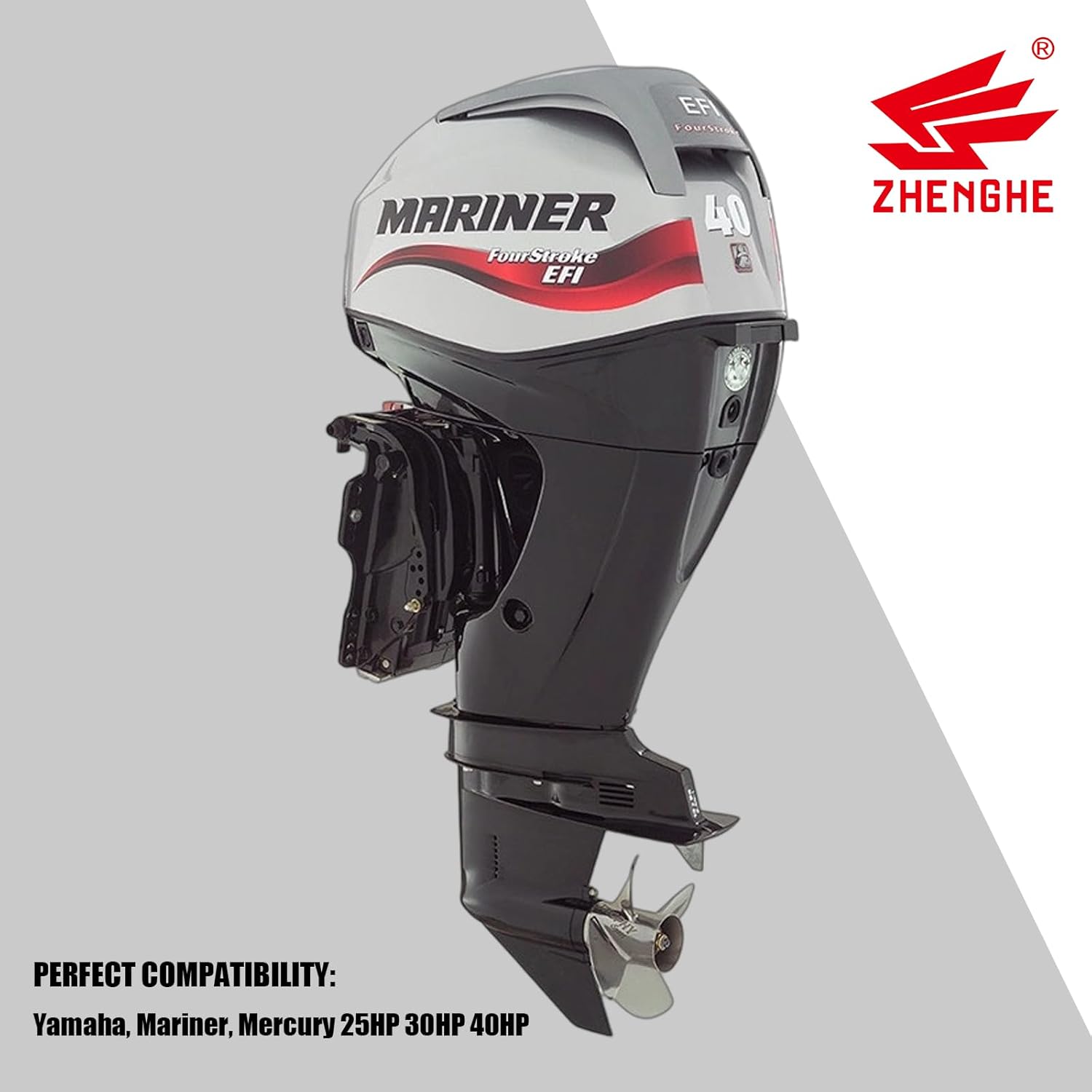 Starter Motor Compatible with 1998-2008 Outboard Yamaha, Mariner, Mercury 25HP 30HP 40HP 50-830308-1, 50830308T, 65W-81800-00, 50-859169T, 6767540MO30SM, SAB0111, 41021028