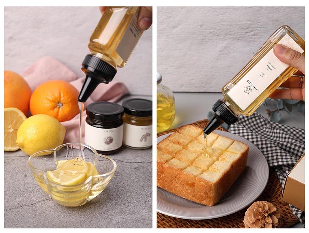 Miniatura 2 de MIELDE Botella coreana de miel de acacia 100 % natural, 10.5 onzas, hecha en Corea