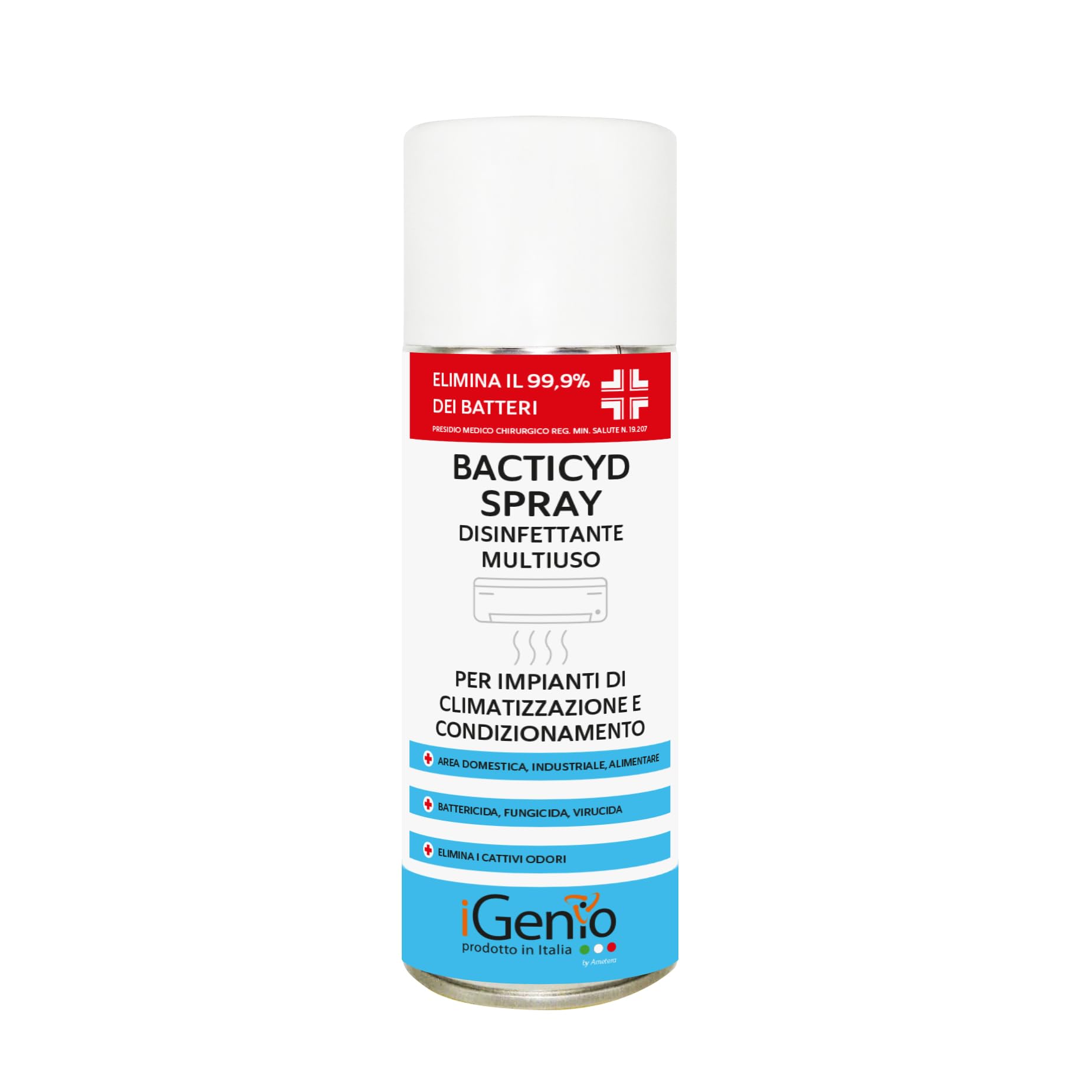 Spray Battericida Disinfettante per Impianti di Condizionamento (P.M.C.), Art.911 - iGenio - Immagine 1