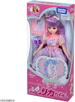 Takara Tomy Licca-chan Doll LD-14 Eco Cat Daisuki Rika-chan Changeable Clothes Pretend Play Toy for Ages 3 and Up
