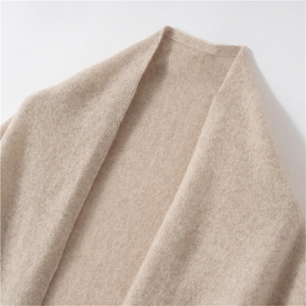 Tendance Grand Châle Écharpe Triangle 100% Cachemire Femme Tricoté Accessoires Cape Décontracté Doux Chaud Cappa Cosy 4 Couleurs Écharpe(Burgundy)