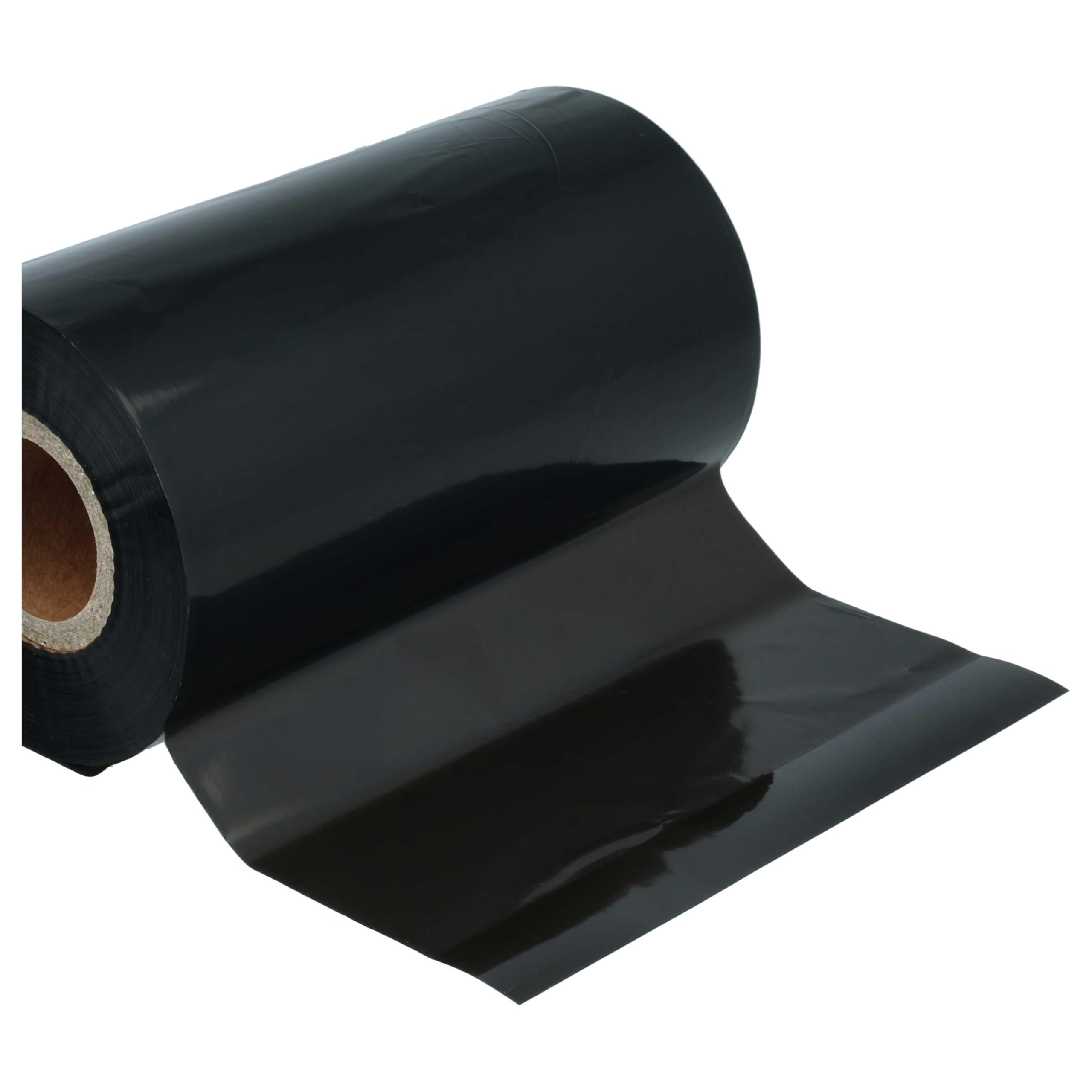 vhbw 10x Thermotransfer-Band kompatibel mit Citizen CL-S703 | CL-S700R Drucker Etikettendrucker, Wischfest, 110 mm x 300 m, Wachs Harz Schwarz