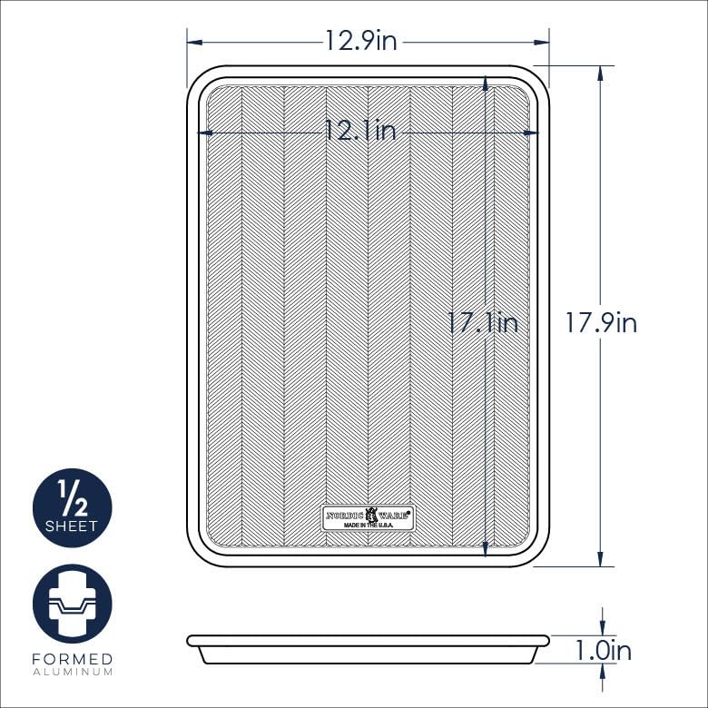 Nordic Ware Prizma yarı yaprak, metalik