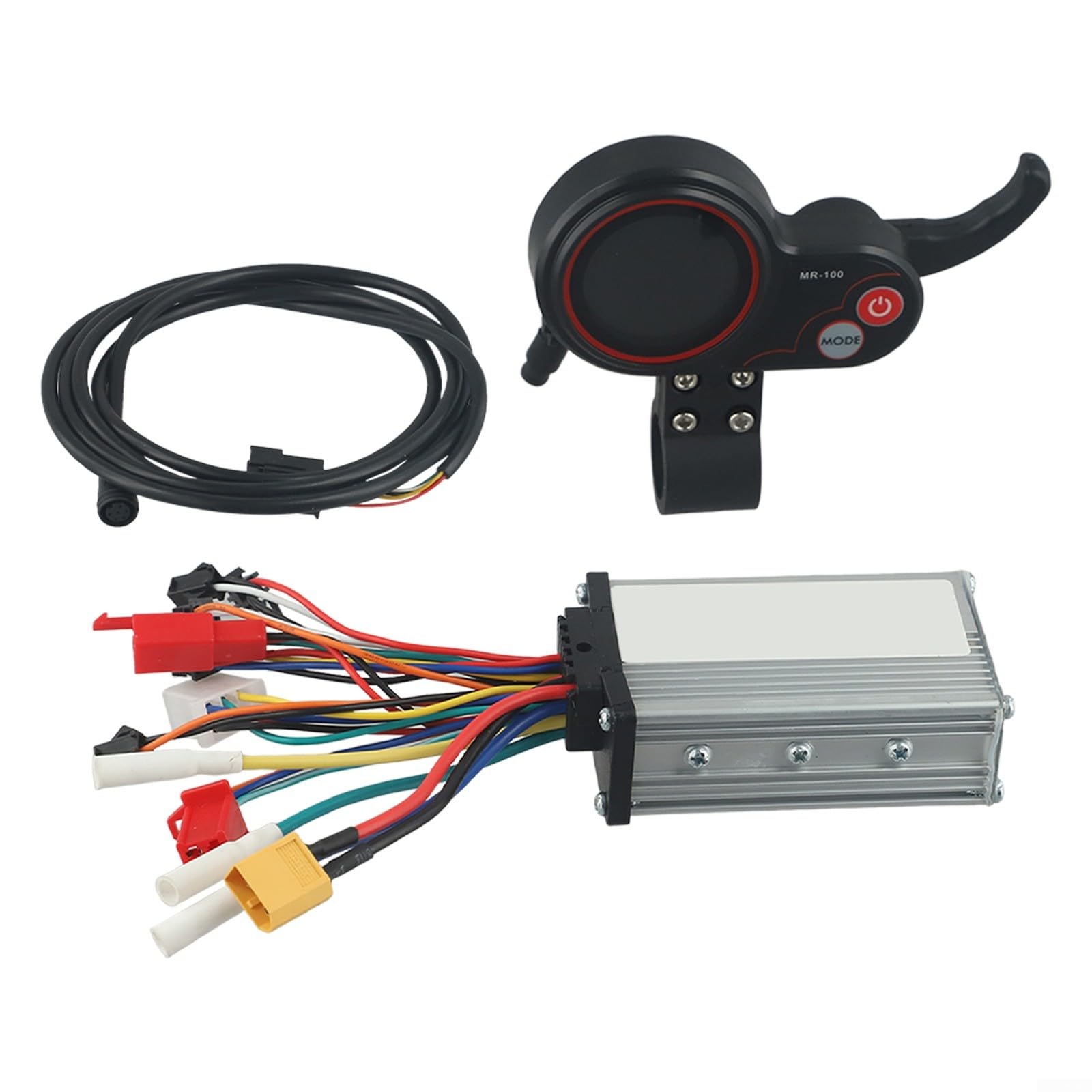 Controller motore con display LCD per scooter elettrico, 500 W, 36 V, 48 V, con pannello di controllo LCD e kit interruttore del cambio (48 V)