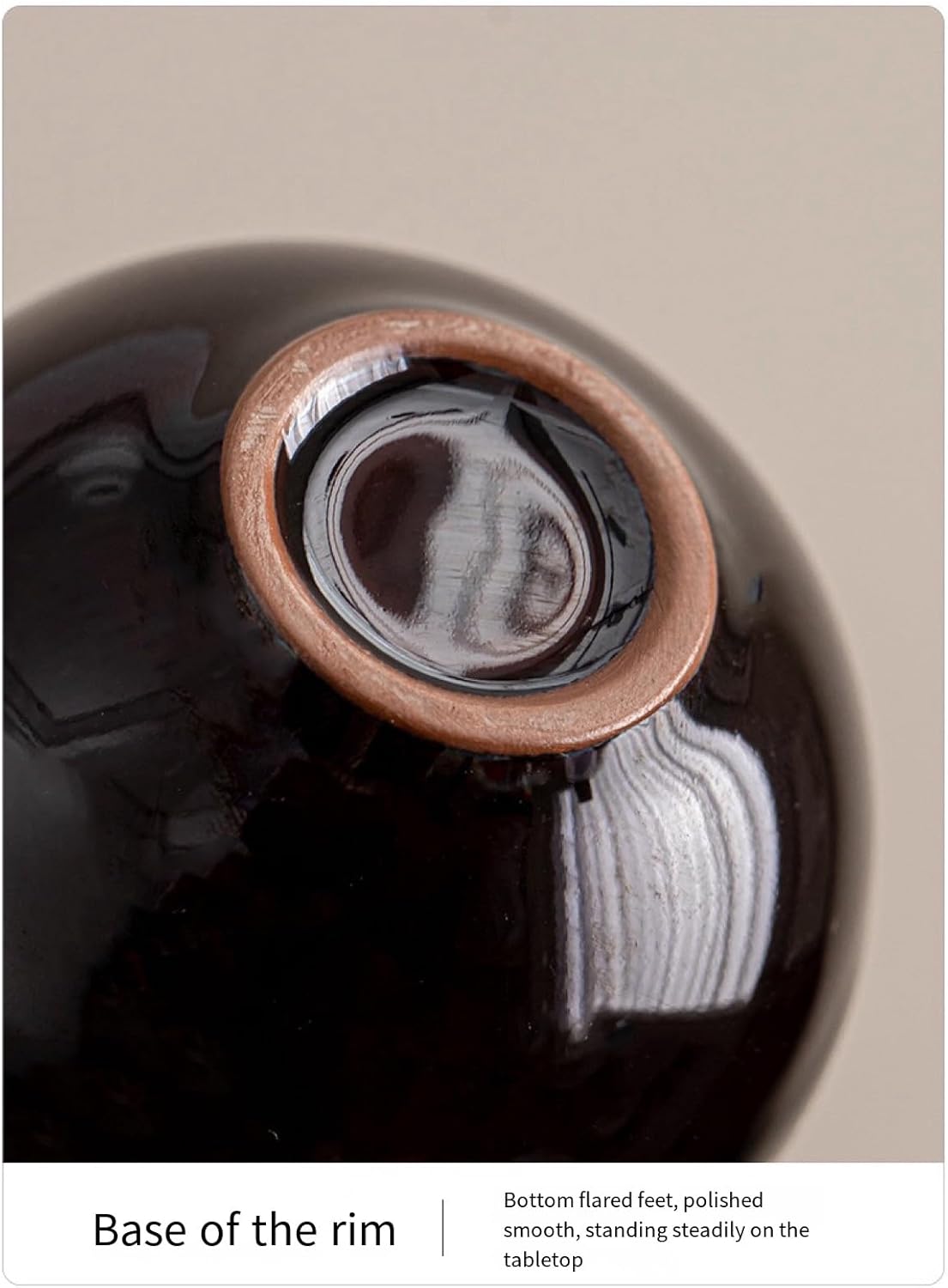 Yohen Glaze Ceramic Tea Cups Set of 5, Handcrafted Kung Fu Teacups with Elegant Gift Box, Chinese Artisan Style