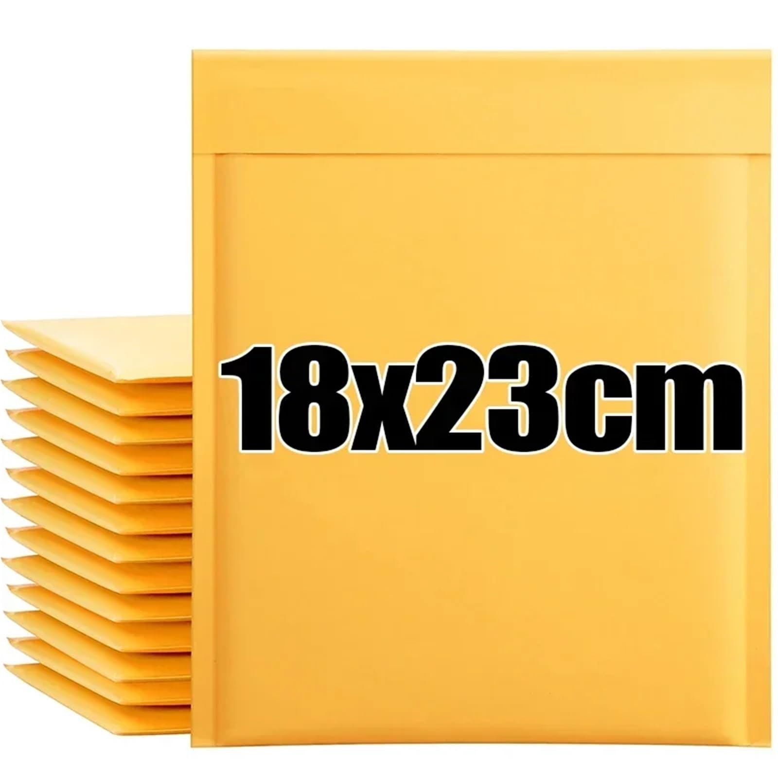 Kraftpapier-Versandtaschen, Selbstklebende Luftpolsterfolie | Tasche for gepolsterte Umschläge, wasserdichter Business-Postverpackungsbeutel(18x23cm,50PCS)