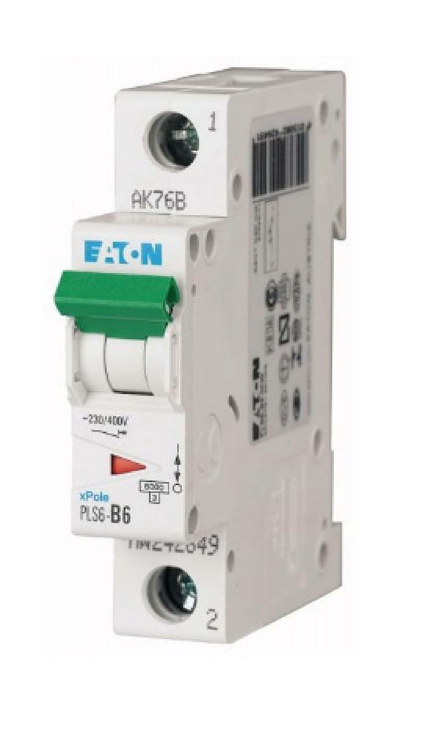 Moeller 6A 1 Pole Type B Miniature Circuit Breaker, 230/400 V ac;48 V dc (PLS6-B6-MW)