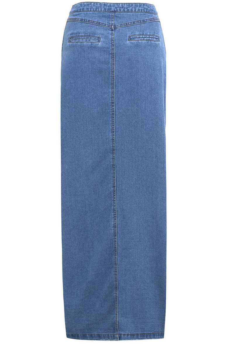 SS7 Nouvelles Femmes Jeans Jupe Longue, Bleu Denim,Tailles 8 pour 18
