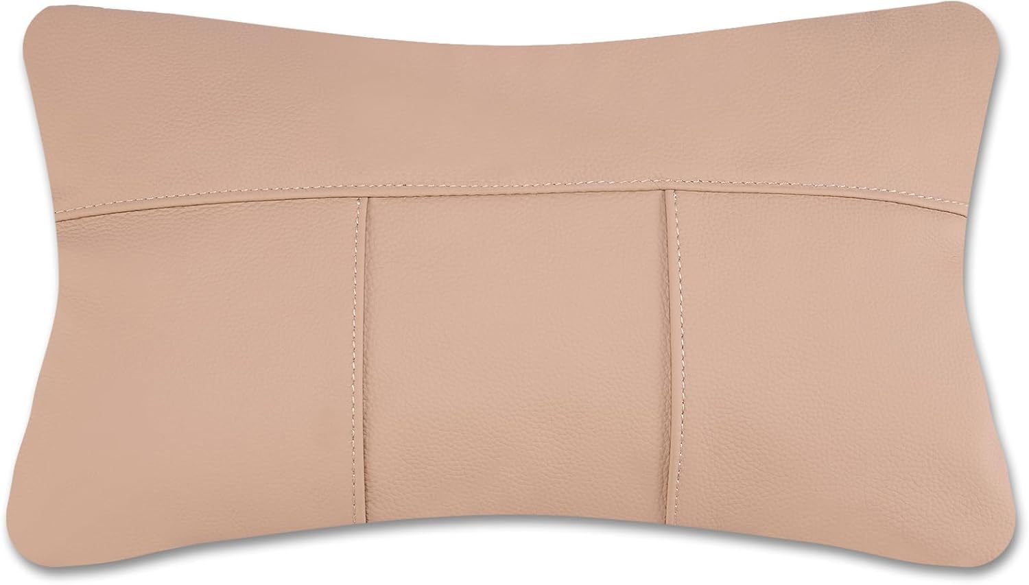 Kidol & Shellder Genuine Leather Pillow Cover 12x20 - Luxury Full Grain Cowhide Pillow Covers for Couch Sofa Bed - Soft Durable Decorative Throw Pillow Covers with Hidden Zipper (Light Suntan)