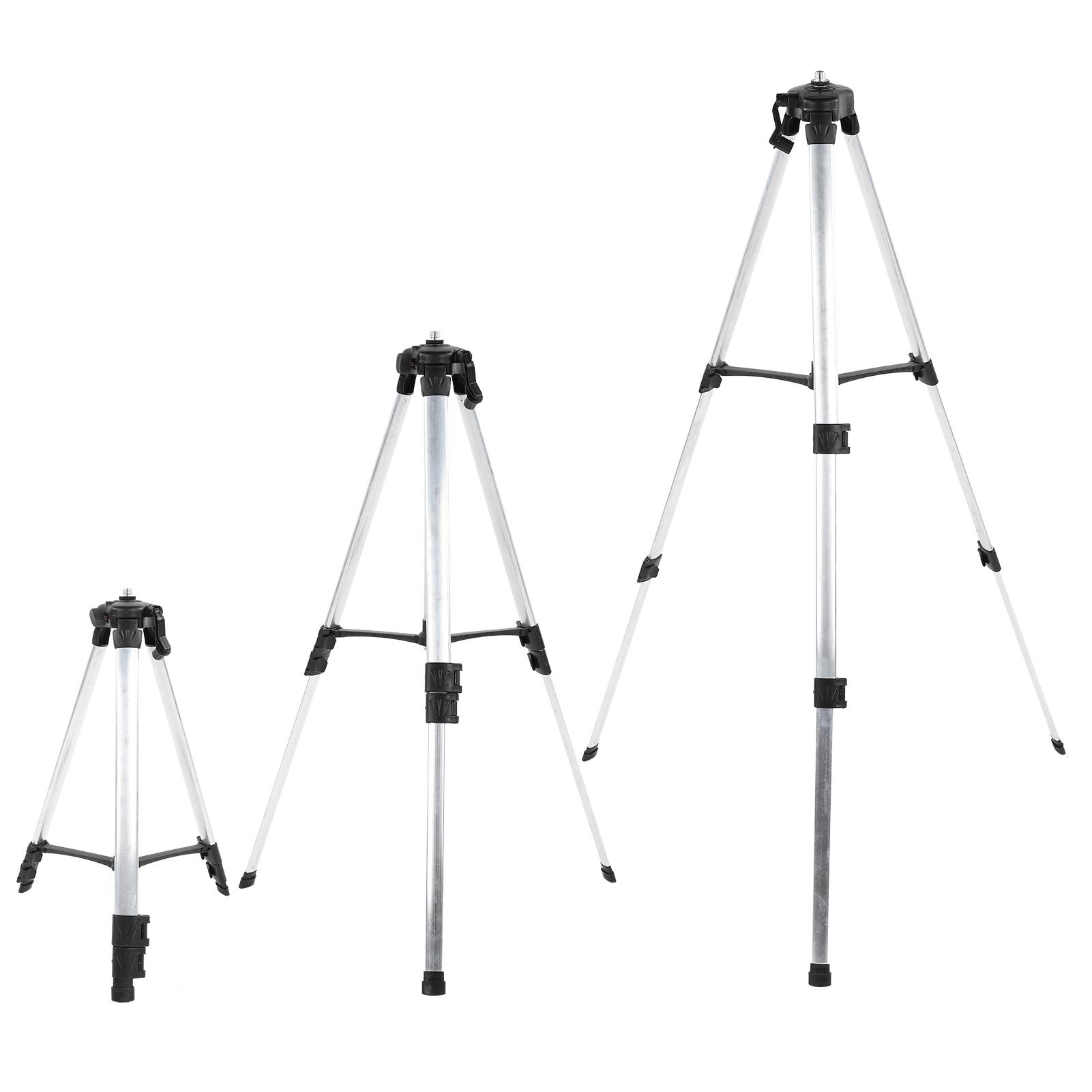 Treppiede Leggero Inclinometro Di Livello, Laser in Lega Di Alluminio Con Staffa Livella a Bolla d'Aria, Supporto Fisso 150 cm 5/8 Pollici
