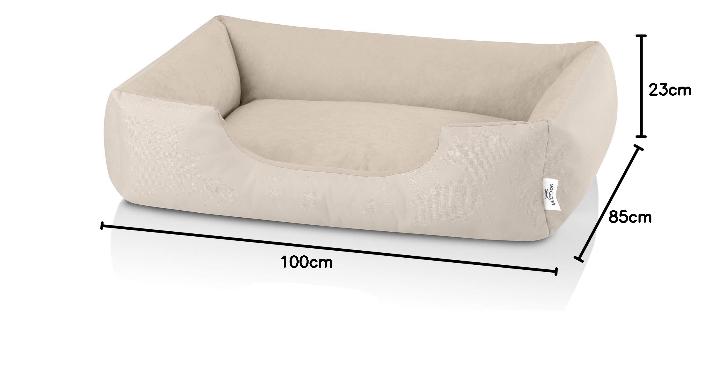 BedDog Zara - Cama para Perros con Funda extraíble y Lavable, sofá para Perros medianos XL